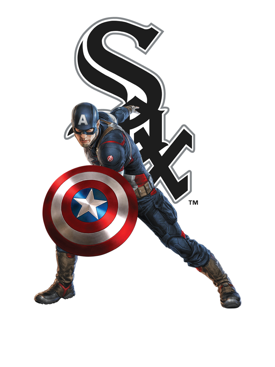 Chicago White Sox Captain America Logo vinyl decal